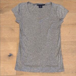 Ralph Lauren Gray Cap Sleeve Fitted Tee